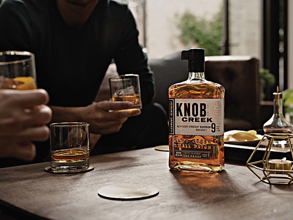 A bottle of Knob Creek