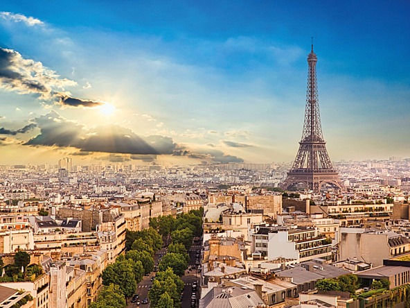Paris City Skyline
