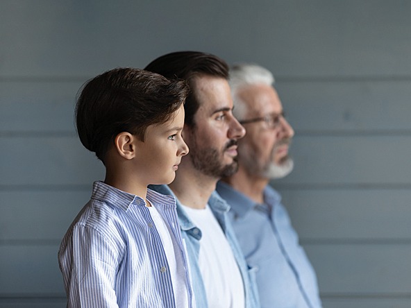 photo of three different males at different ages