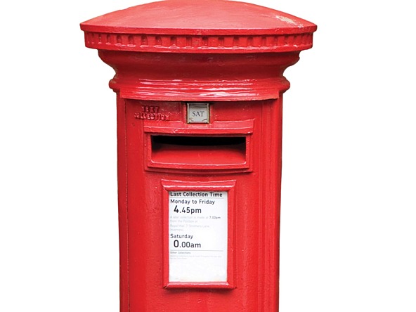 british red mail box